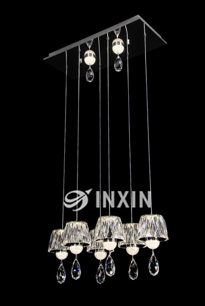 Wire cut light K9 crystal chandelier lamp