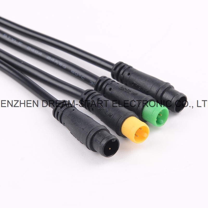 3Pin Mini 2 Pin Connector Waterproof Power Cable Wire Connector