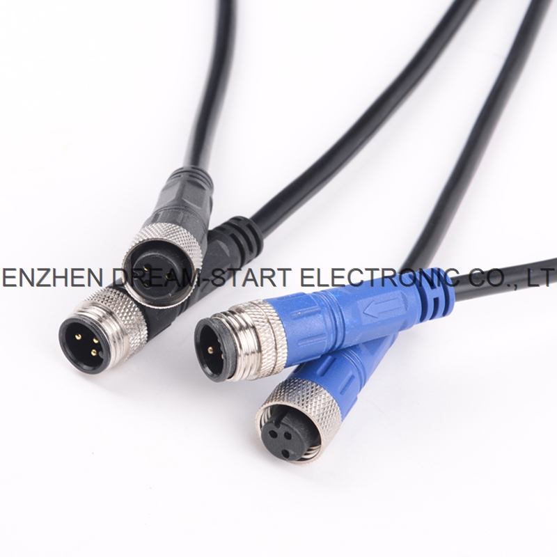 2pin 3pin male female waterproof t type connector