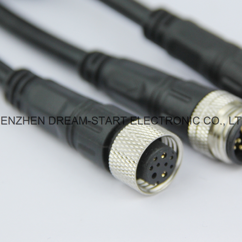 3pin electric plug cable connector for led lighting