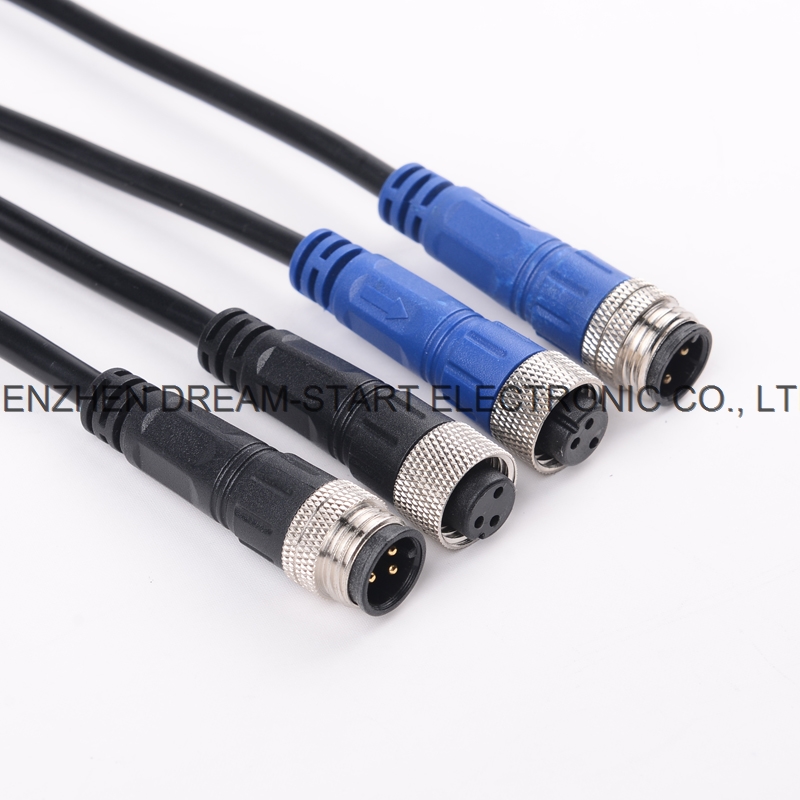 4 pin connector male female with ip67 rate