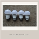 Best Selling PBT+PC white plastic A50 7W bulb light housing parts