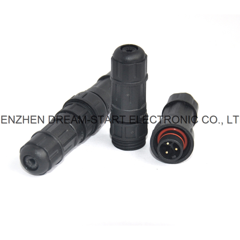 ip68 2 to 12 pin female to male power connector