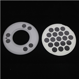 Custom 6mm round tempered step glass for lamp shade
