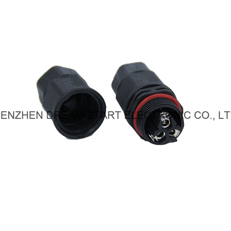 male and female panel mount 3pin t connector