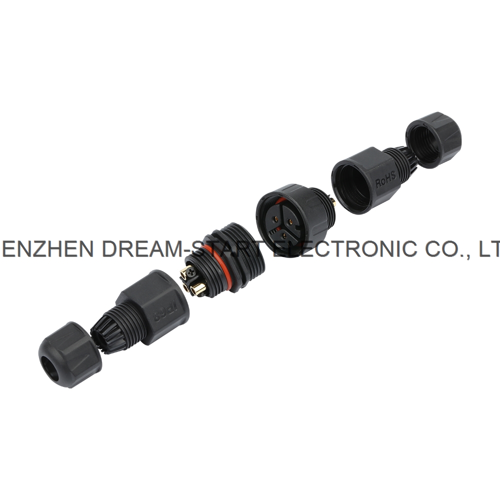 shenzhen 2-12 pin power male and female 3 pin wire connector