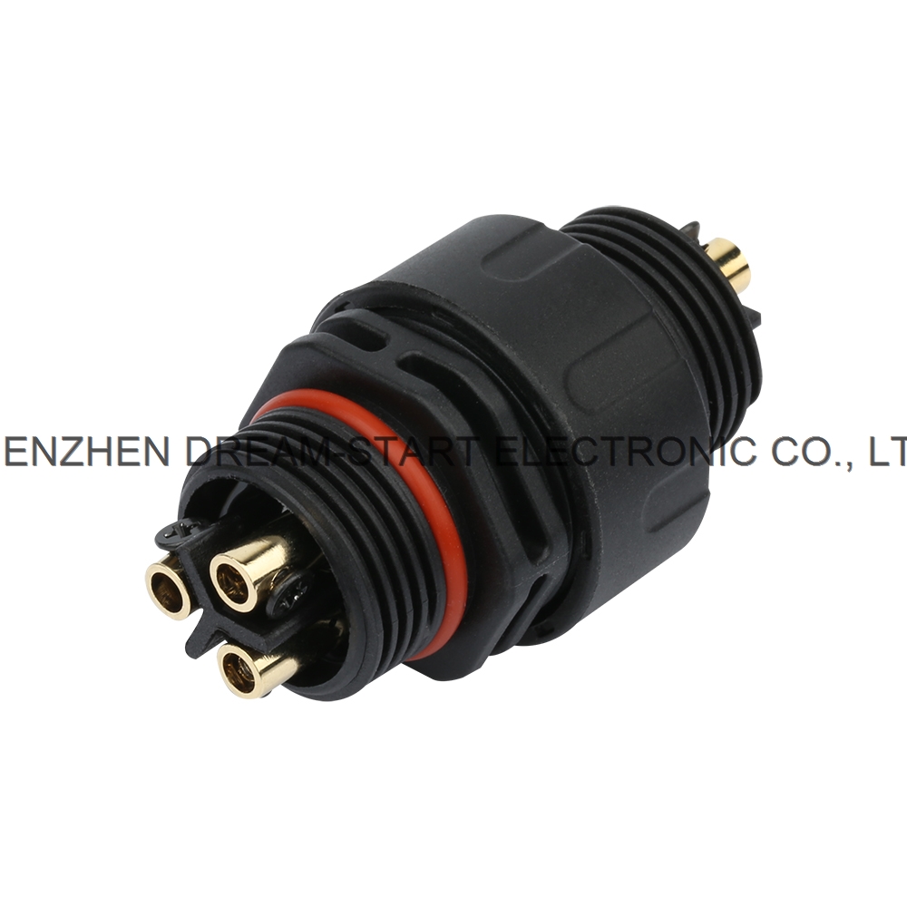 widely application led plug connector waterproof 2 pin for led lighting
