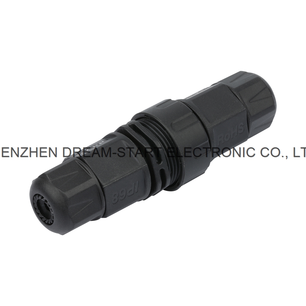1 input 2 output waterproof electrical splitter cable connector