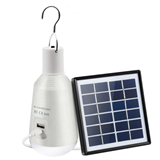 E27 7w rechargeable emergency led solar bulb with power bank