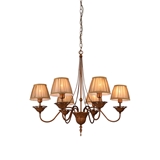 Hot sale living room lamp fabric shade light pendant chandelier