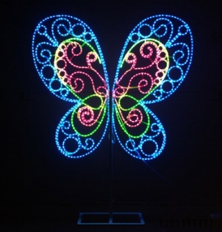 2D Motif Light butterfly rope light