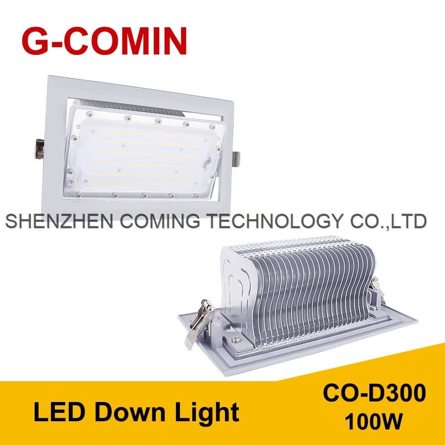 LED Down Light CO-D300 50W 140LM W Aluminum cooling fin High Luminous Flux