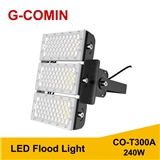 LED FLOOD LIGHT T300A 240W 140LM W Aluminum cooling fin High Luminous Flux