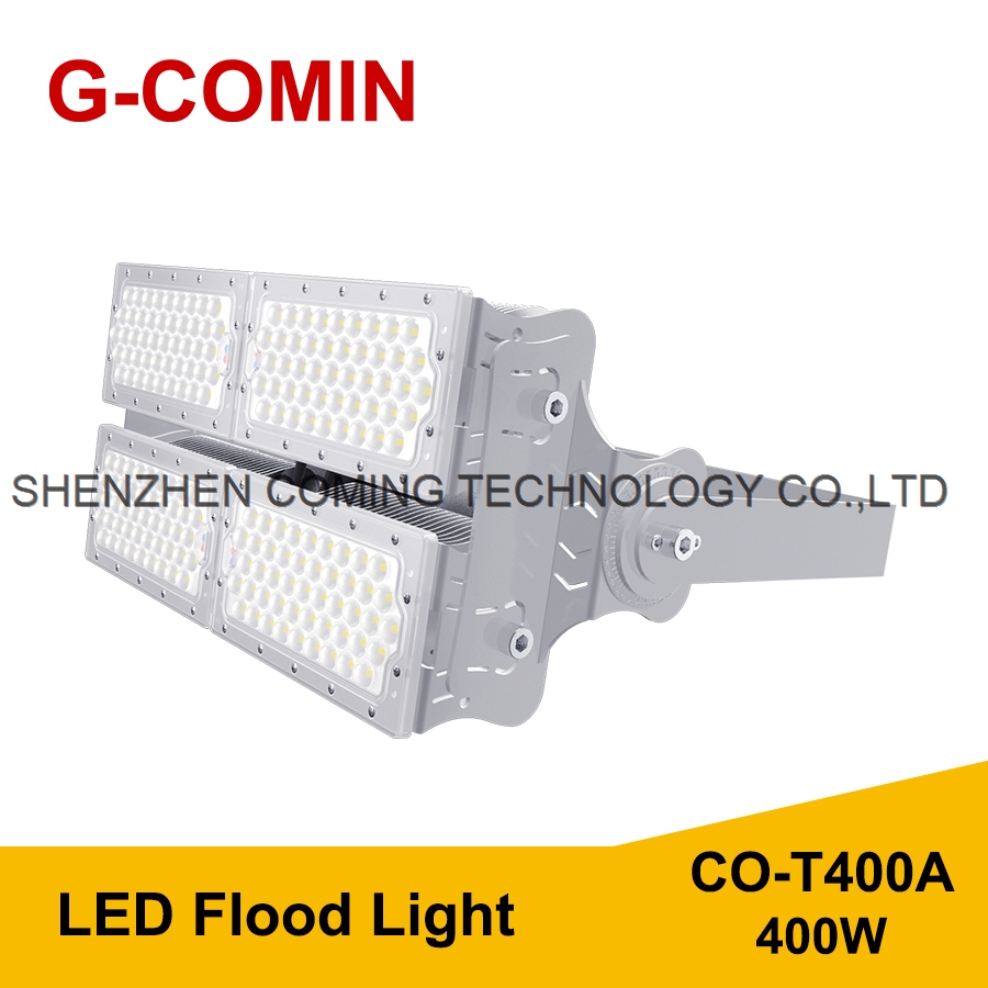 LED FLOOD LIGHT T400A 400W 160LM W Aluminum cooling fin High Luminous Flux
