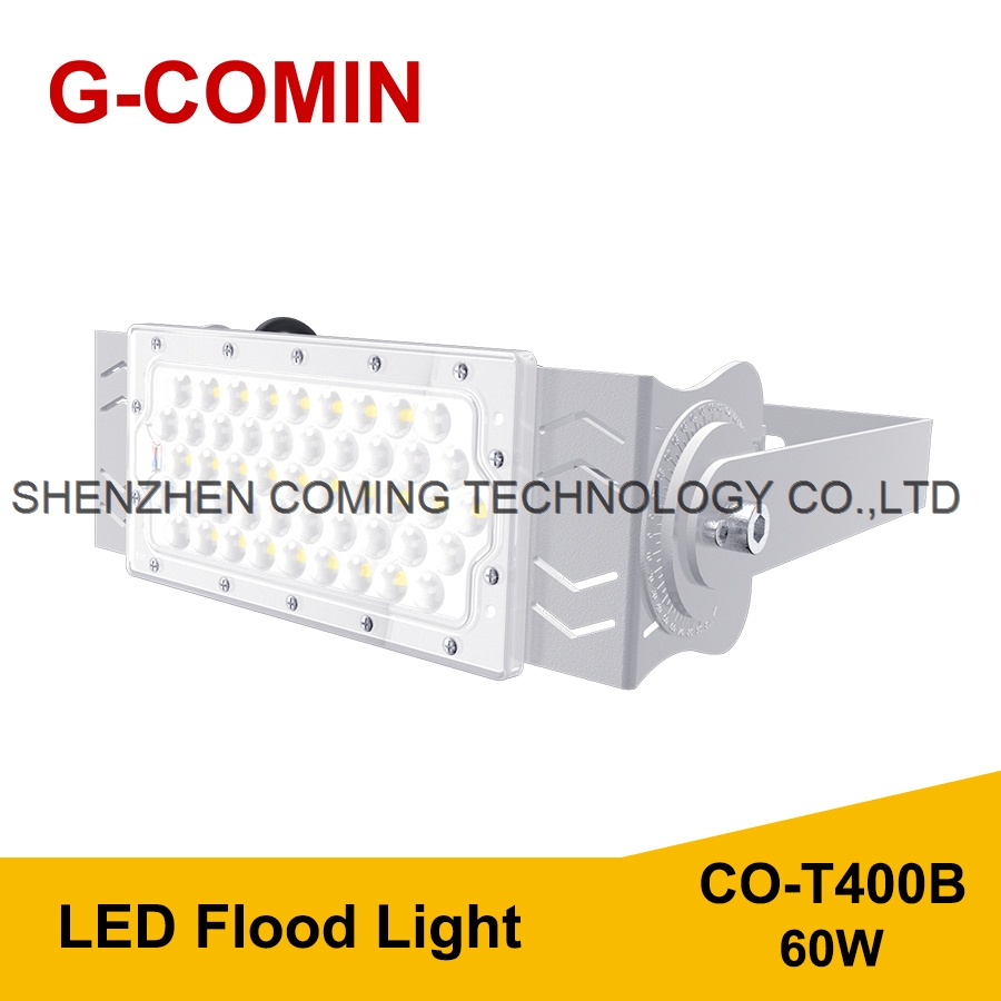 LED FLOOD LIGHT T400B 60W 160LM W Aluminum cooling fin High Luminous Flux