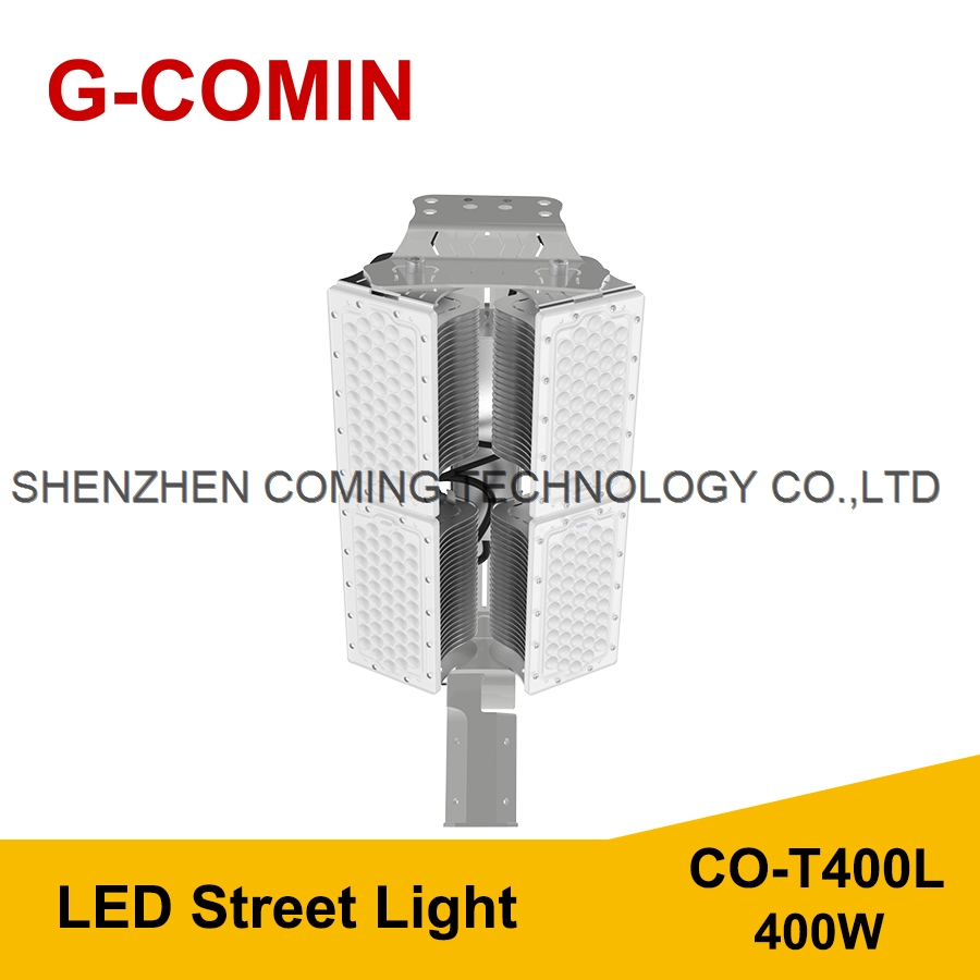 LED Street Light T400L 400W 160LM W Aluminum cooling fin High Luminous Flux