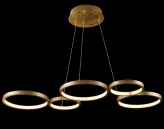 Indoor Home lighting Gold foil chandelier