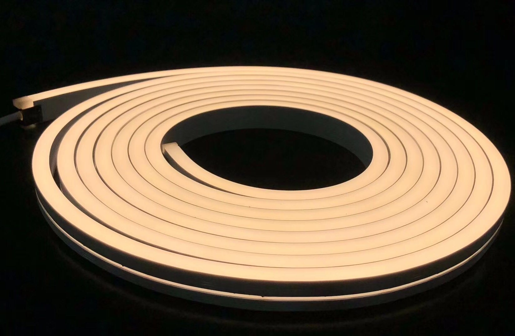 silicon double extruded plane and edge lighting flexible led strip series