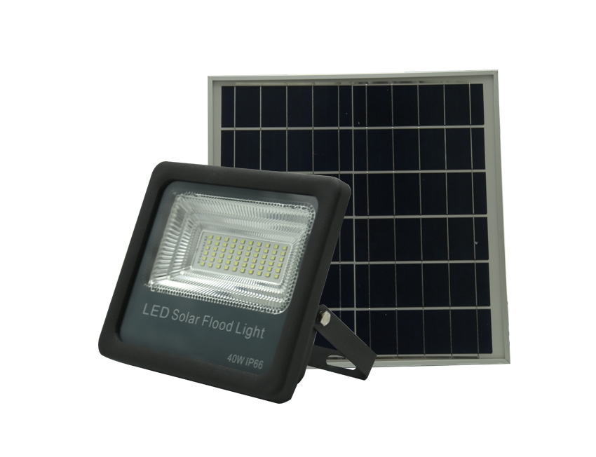 Hight Power IP66 outdoor solar flood light with charging indicator