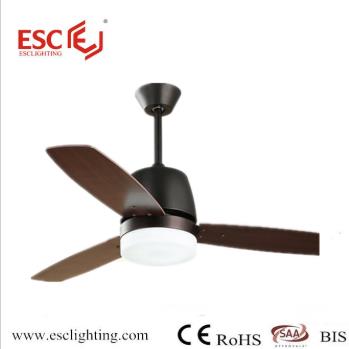 Hot selling modern beautiful black ceiling fan light with wooden 3Pcs