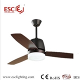 Hot selling modern beautiful black ceiling fan light with wooden 3Pcs