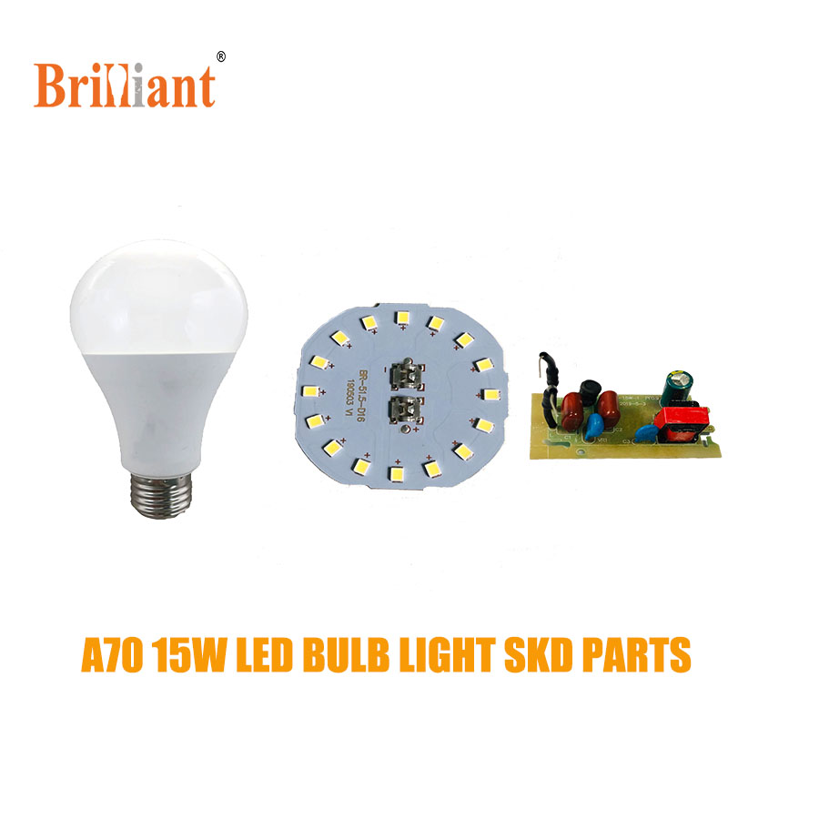 China factory 15watt a60 b22 led bulbs skd led lights