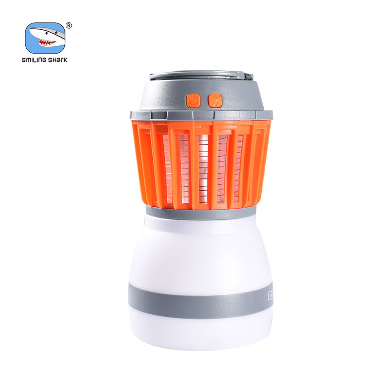 Smiling Shark Multi-function portable light USB solor rechargeable travel light with Mosquito waterp