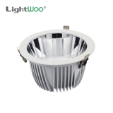 High quality Aluminum 60w round white black LED recessed downlight fixture for of office hotel