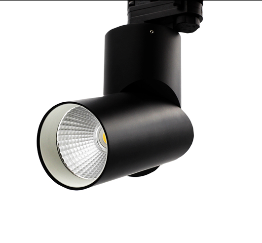 New design aluminum adjustable Black rotate magnetic cob led rail spot track light 24W