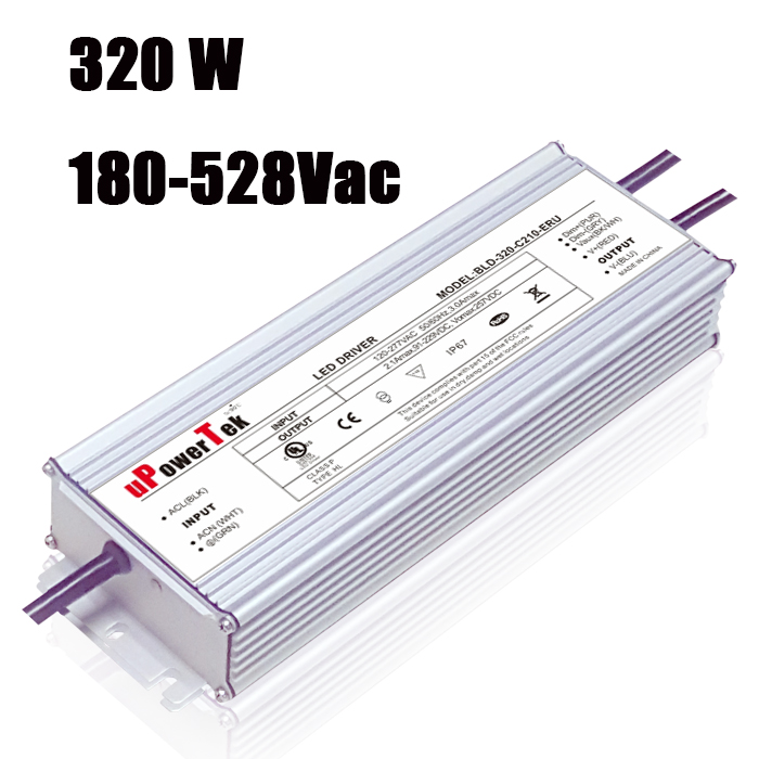 UL Certified DALI Dimmable Constant Current 320W LED Driver