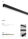 OFC KD918 LED Linear Suspended Fixture CE SAA LED Suspended Linear Luminaires for Office