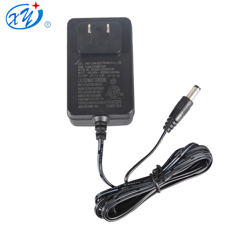 US Wallmount Power ac adapter LED driver for cctv led trip 12V 2000mA with cETLus certificate