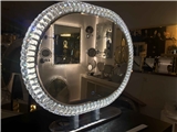 Irregular Shape LED Backlit Crystal Mirror With Frosted Lighting Around All Sides