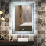 Interior Decoration Modern Design Frameless Bathroom Wall Mounted Large LED Mirror
