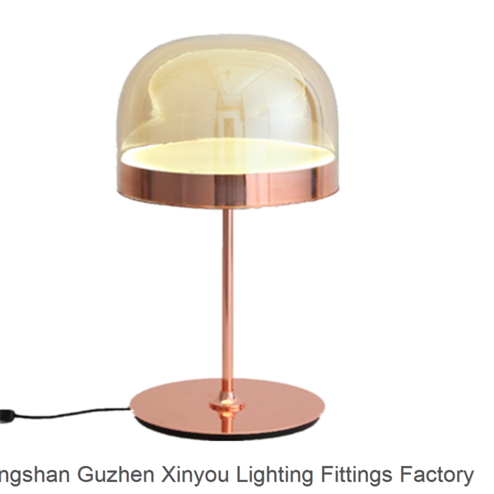 Italy design bedside desk light iron glass LED equatorial table lamp