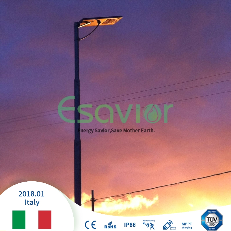 6000lm Integrated LED Solar Street Light All in One