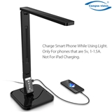 Eye-Care Dimmable LED Desk Lamp With USB Charging Port 4 Lighting Modes & 5 Brightness Levels With T