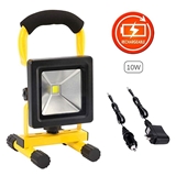 10W LED Work Light Rechargeable Portable Floodlight Waterproof Camping Battery Emergency Spotlight