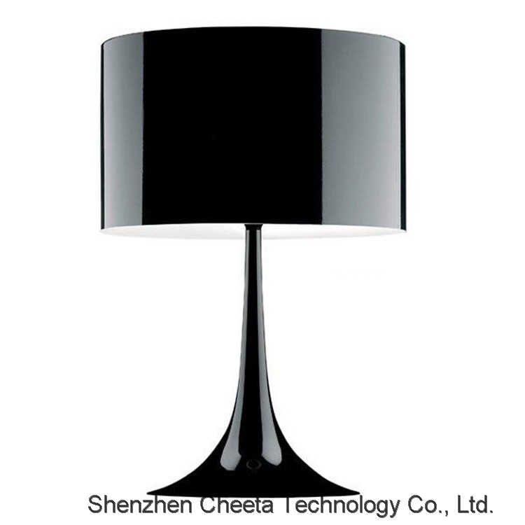 Aluminum Shade Touch Folding Desk Lamp Black Bedroom Table Lamp