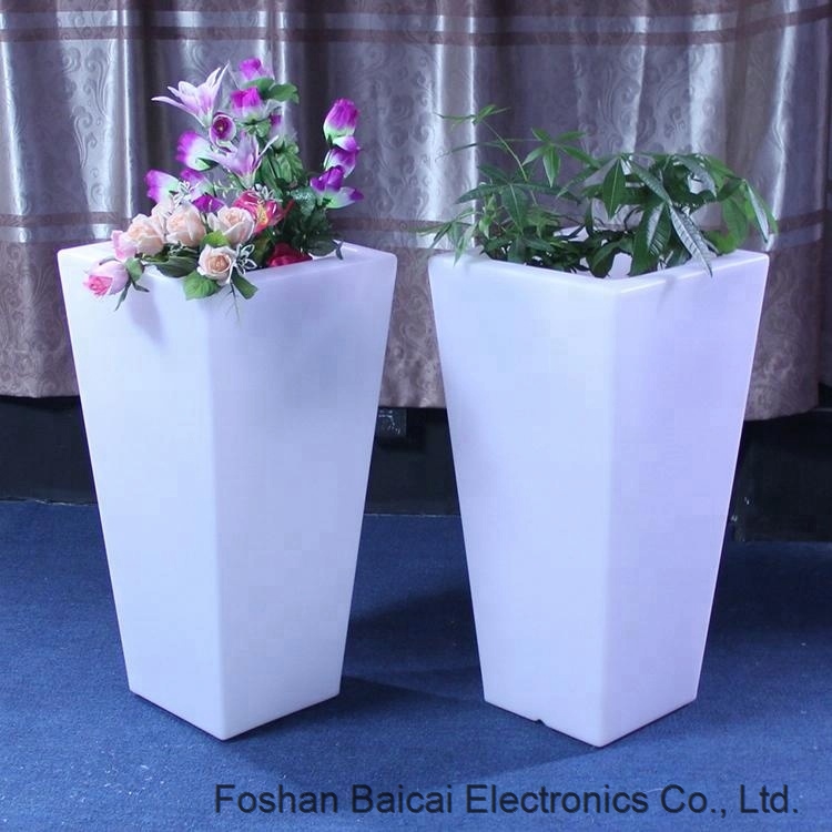 LED light flower pot