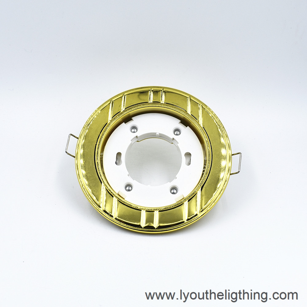 Traditional led ceiling down light GX53 lighting housing gold downlight base fixture