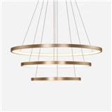 factory supplier modern light fixtures big led round gold chandelier pendant lights