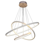 Modern Led Pendant Light Rings 40 60 80cm Hanging Lamp White Ceiling Pendant Lamp For Living room