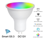 Wifi GU5.3 bulb DC12V alexa voice control smart life wifi graffiti smart light