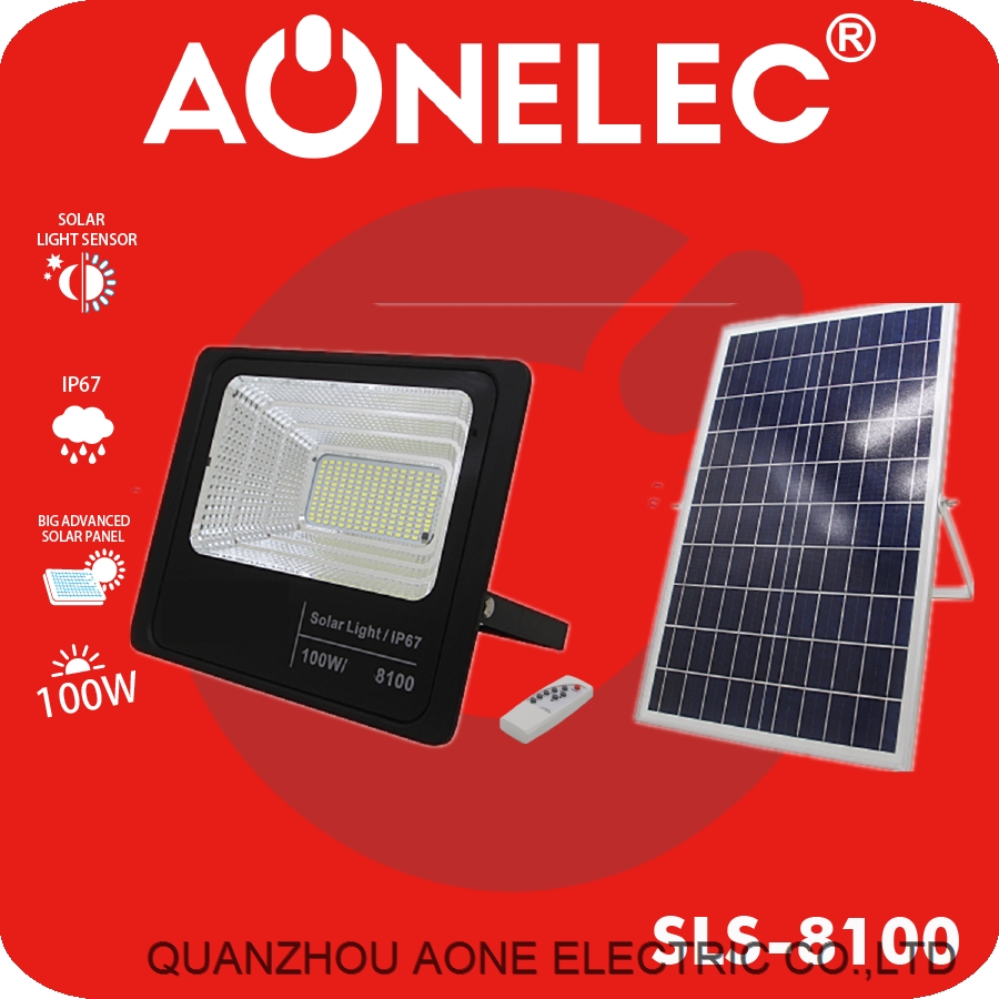 SOLAR FLOODLIGHT RECHARGEABLE 100W