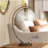 Foreign trade export modern minimalist living room bedroom bedside USB charging hotel desk lamp