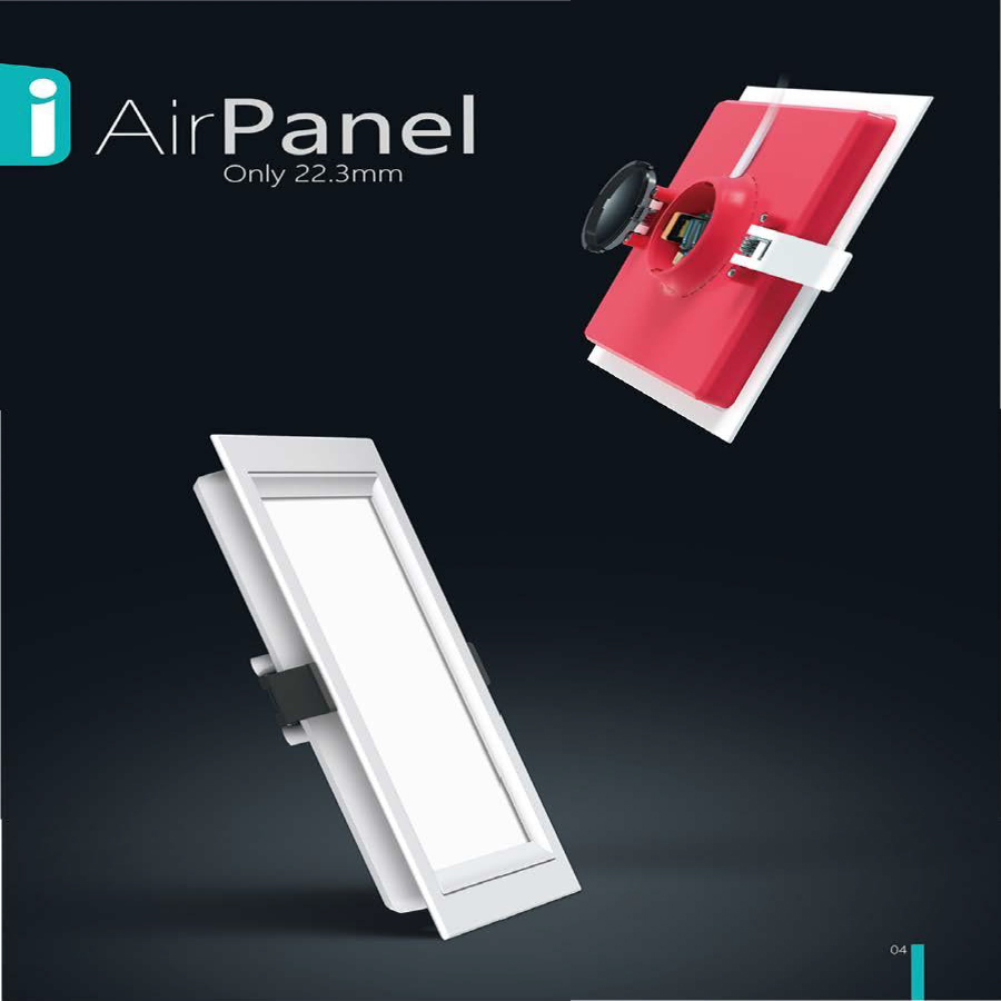 Energy-saving durable high beam angle LED panel light AirPL-Square