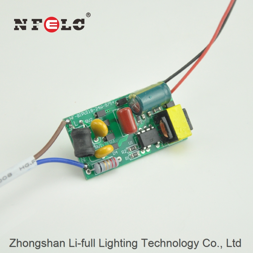 Super Slim Non isolated High PF with surge 1.7 2.5KV 18-24W open frame LED driver Hot sale Indian