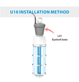 ozone-free UV quartz tube sterilizer CE FCC UL FDA microwave sensor remote control