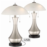 After the foreign trade supply the US regulations USB table lamp bedside personality glass bedroom